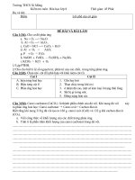 Kiểm tra 1 tiết ( Tiết 25theo phân phối chương trình)