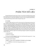 Phân tích số liệu