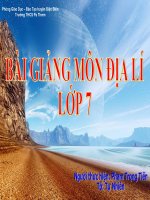 bài 26 - Thiên nhiên châu Phi (t1)