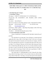 GIỚI THIỆU TỔNG QUÁT VÀ PHÂN TÍCH HOẠT ĐỘNG KINH DOANH TẠI CÔNG TY CỔ PHẦN ĐẦU TƯ VÀ THƯƠNG MẠI  DIC