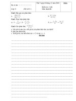 Đề kiểm tra 1 tiết chương 2 Đại 8