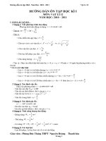 H­­­­uong dan on tap vat ly 12 hoc ky I NH 2010-2011