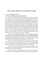 THỰC TRẠNG QUẢN LÝ QUỸ BẢO HIỂM XÃ HỘI