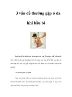 3 vấn đề thường gặp ở da khi bầu bí