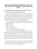 Thực trạng hoạt động xuất khẩu của công ty cổ phần que hàn điện Việt Đức sang thị trường Hàn Quốc