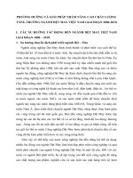 PHƯƠNG HƯỚNG VÀ GIẢI PHÁP NHẰM NÂNG CAO CHẤT LƯỢNG TĂNG TRƯỞNG NGÀNH DỆT MAY VIỆT NAM GIAI ĐOẠN 2006
