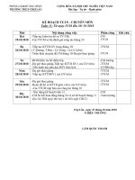 Kế hoạch CM tuần 11