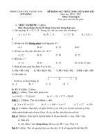 đề thi giữa kì I năm 2010-2011 sơn động