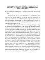 THỰC TRẠNG HOẠT ĐỘNG CỦA CÔNG TY QUẢN LÝ NỢ VÀ KHAI THÁC TÀI SẢN NGÂN HÀNG NÔNG NGHIỆP VÀ PHÁT TRIỂN NÔNG THÔN