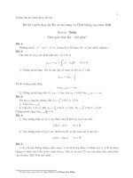 Đề thi tuyển chọn hệ Kỹ sư tài năng năm 2006 - Môn Toán