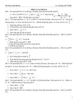 Các bài toán biện luận dòng điện XC