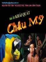 Bài 35. KHÁI QUÁT CHÂU MỸ..