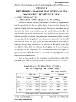 Phân tích hiệu quả hoạt động kinh doanh của doanh nghiệp tư nhân Vinh Thuận