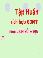 Tập huấn GDMT môn ĐL-LS