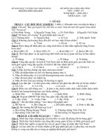 Đề thi Học sinh giỏi GDQP_AN