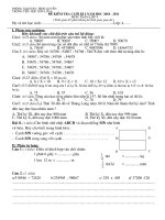 de kiem tra cuoi ki I mon toan 4-chuan