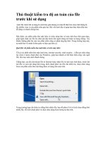 Thủ thuật kiểm tra độ an toàn của file trước khi sử dụng