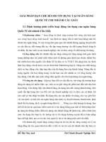 GIẢI PHÁP HẠN CHẾ RỦI RO TÍN DỤNG TẠI NGÂN HÀNG QUỐC TẾ CHI NHÁNH CẦU GIẤY