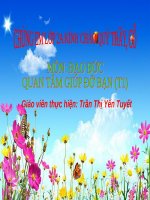 QUAN TÂM GIÚP ĐỠ BẠN ( TIẾT 1) LỚP 2