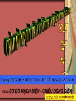 Tiết 23 SƠ ĐỒ MẠCH ĐIỆN -CHIỀU DÒNG ĐIỆN