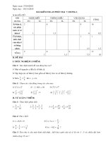 Đề kiểm tra đại 7 chương 1