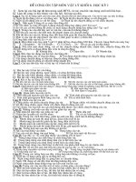 Hướng dẫn ôn tập môn Vật lý lớp 8 học kỳ I