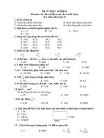 72 CÂU HỎI  TRẮC NGHIỆM