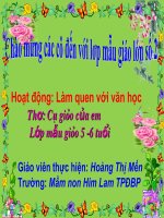Thơ cô giáo của em mẫu giáo 5-6 tuổi