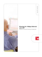 Cabling Guide - Planning for 10Gbps Ethernet over UTP