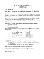 ĐỀ THI KHẢO SÁT GIỮA KÌ I