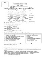 KT 1 tiet Anh 9 PPCT 26 Oanh