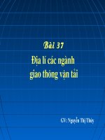 Bai 37.Dia li nganh giao thong van tai