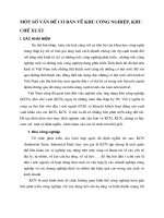 MỘT SỐ VẤN ĐỀ CƠ BẢN VỀ KHU CÔNG NGHIỆP, KHU CHẾ XUẤT