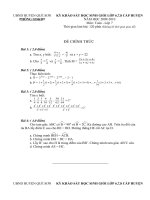 Đề-Đáp án Toán 7 HSG (2009 -2010)