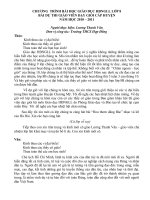 chương trình bài học GDHDNGLL chủ điểm tháng 10