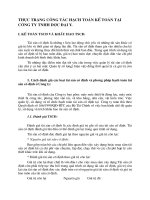 THỰC TRẠNG CÔNG TÁC HẠCH TOÁN KẾ TOÁN TẠI CÔNG TY TNHH DƯỢC ĐẠI Y