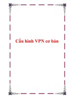 Cấu hình VPN cơ bản