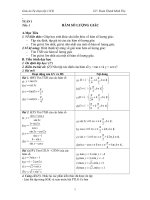 Giáo án tự chọn 11CB (đến tuần 12)