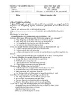 Đề kiểm tra học kỳ I CD 9