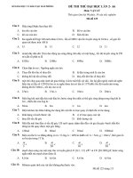ĐỀ KHẢO SÁT CHẤT LƯỢNG KÌ 1- LÍ 12