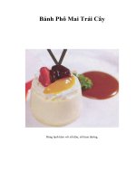 Bánh Phô Mai Trái Cây