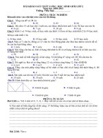 Đề thi HSG lớp 2: Toán + T.Việt