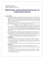 Áp dụng các hiệu ứng vào bài giảng