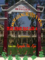 Nước cần cho sự sống.Khoa học 4