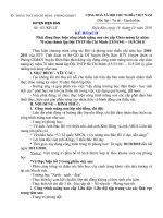 KẾ HOẠCH XÂY DỰNG CÔNG TRÌNH MĂNG NON CÁC CẤP NH 2010 - 2011