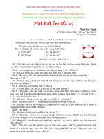 CHUYỆN DẠY VÀ HỌC TOÁN