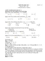 Đề KT toán 9 - Kỳ I