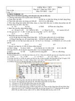 Kiểm tra 1 Tiết HK1