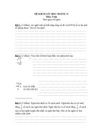 Đề khảo sat HSG thang 11