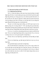 THỰC TRẠNG CỔ PHẦN HOÁ NHTM NHÀ NƯỚC Ở VIỆT NAM